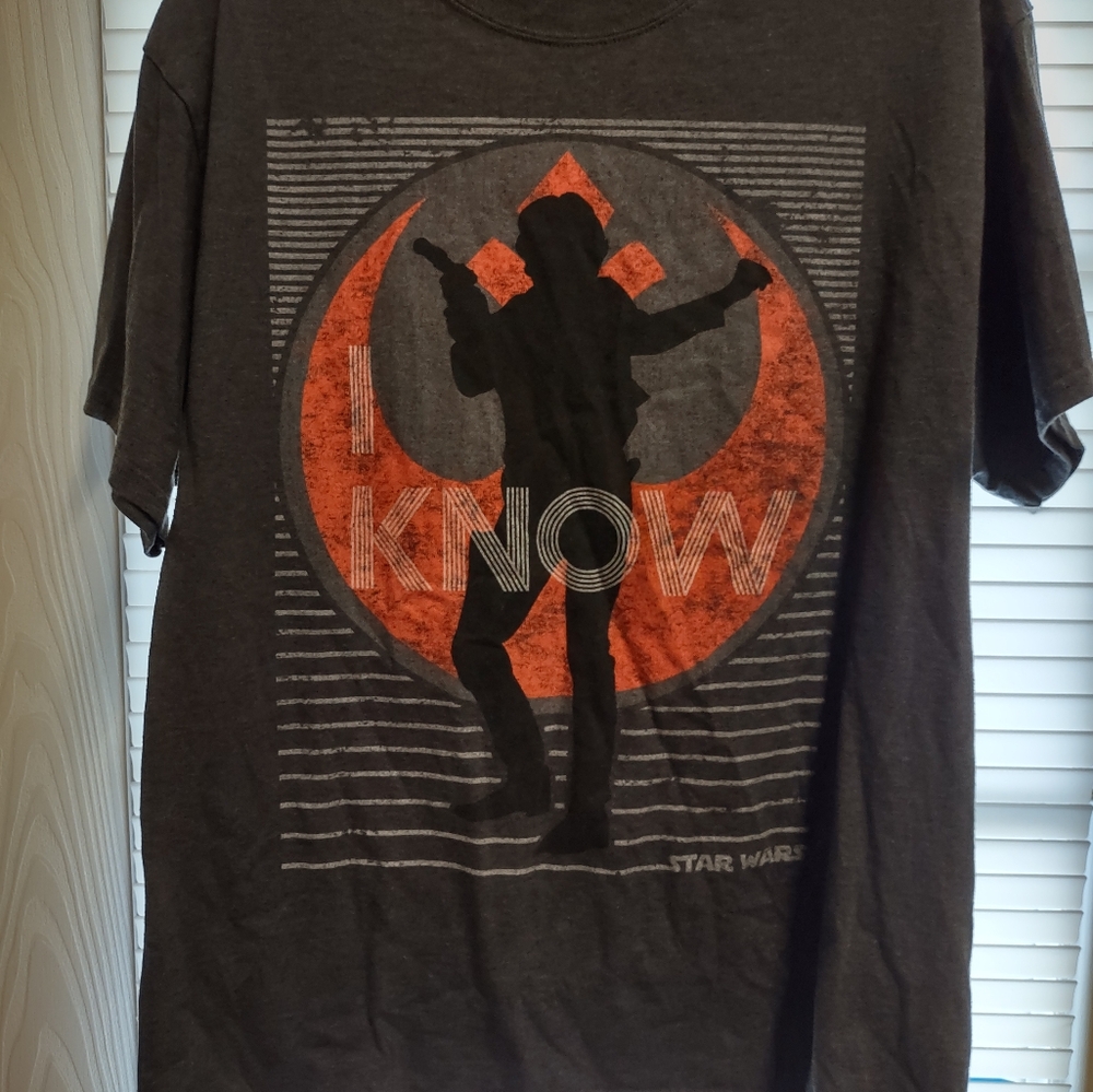 Star Wars Gray and Orange Short Sleeve Tee